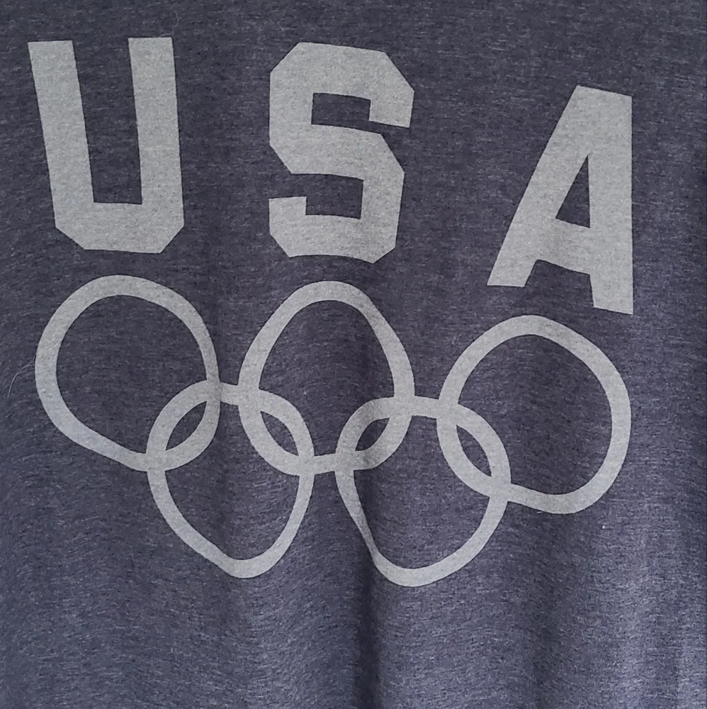 NWOT USA Olympic Boys Navy T-Shirt Short Sleeve Size Y 10-12 - Picture 2 of 4